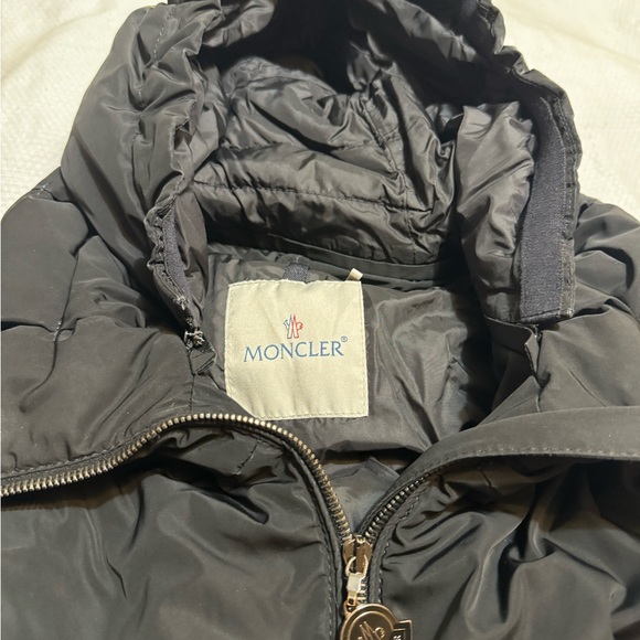 Moncler Renne Giubbutto Renne Feather Down Long Jacket Black Coat 1 - Picture 3 of 11